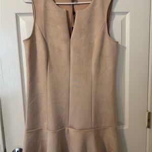 BCBGMaxAzria Sleeveless Shift Dress in Nude Blush